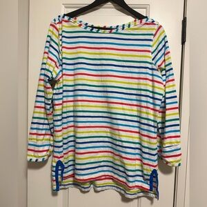 Hatley Colourful Striped Long Sleeve T-shirt Size XL Women’s